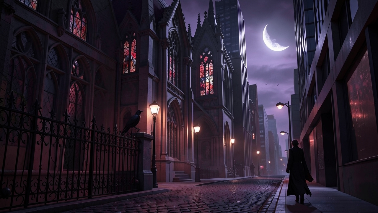 Abandoned mansion as a symbol of psychological decay in modern gothic symbolism.