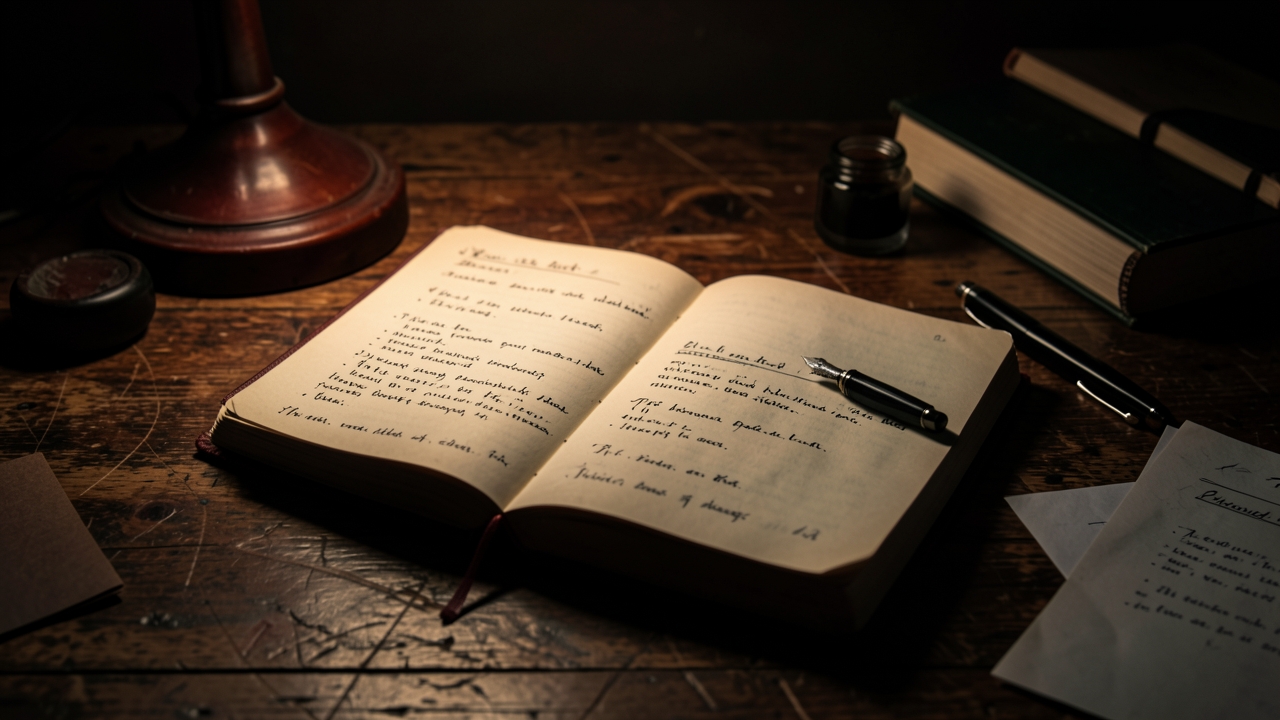 A page showcasing the white space writing technique with deliberate paragraph breaks.