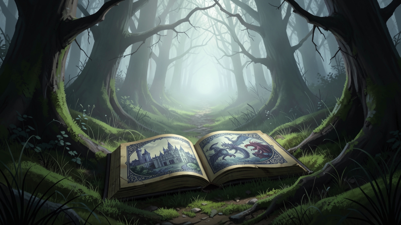 A fog-filled gothic archway illustrating gothic architecture reader dread in literature.